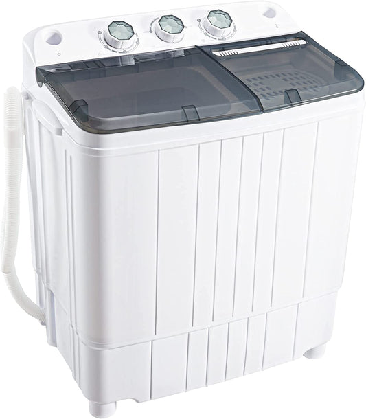 Portable Mini Washing Machine 17.6Lbs Capacity Washer and Dryer Combo 2 in 1