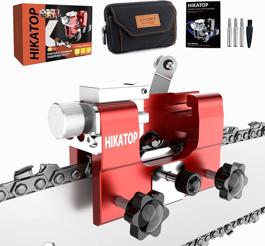 Chainsaw Chain Sharpening Jig - Easy Portable Crank Chainsaw Sharpener