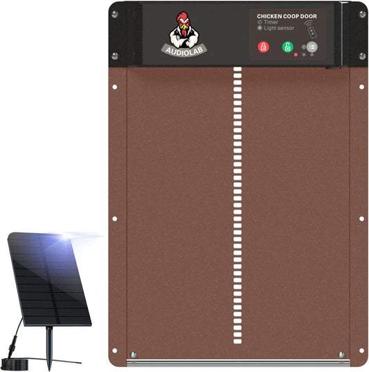 Solar Automatic Chicken Coop Door Opener (Light Sensor & Timer)