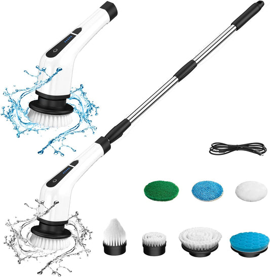 Electric Spin Scrubber Set for Cleaning Walls, Floors, Bathrooms, Kitchens, Cars