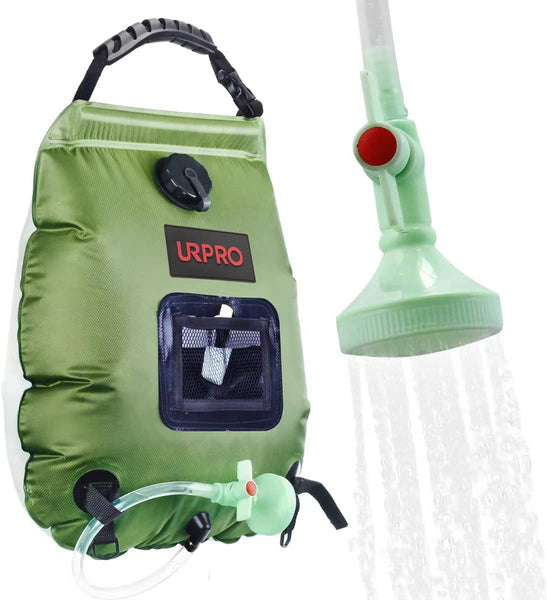 Portable Solar Shower Bag 5 Gallons/20L with Temperature 45°C