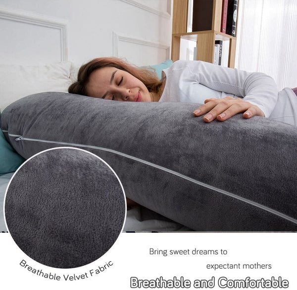 60 Inch Pregnancy Pillow for Sleeping - Extra Large U Shaped Body Pillow