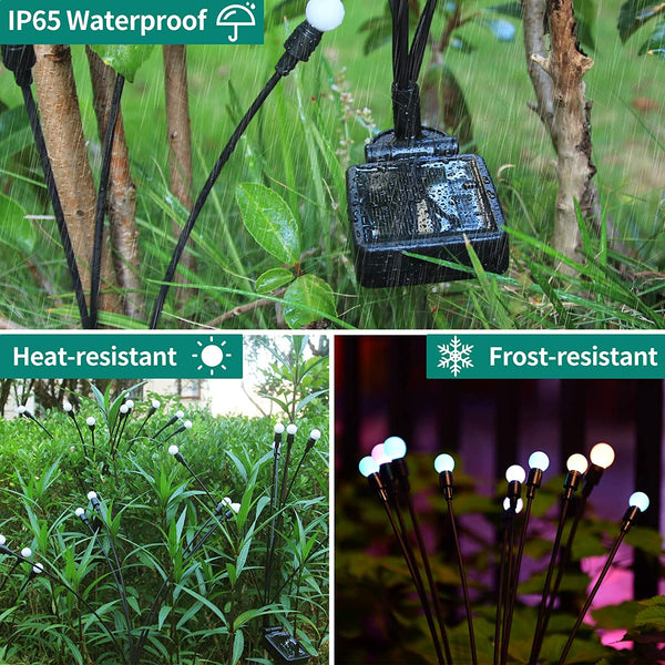 Upgraded Solar Firefly Lights Outdoor Waterproof