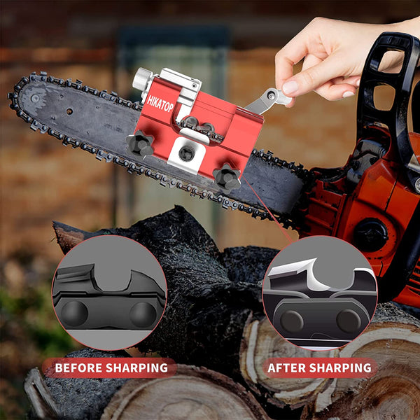 Chainsaw Chain Sharpening Jig - Easy Portable Crank Chainsaw Sharpener