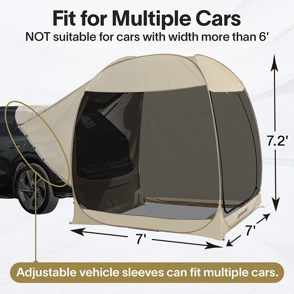 SUV Car Tent Pop up Camping Outdoor Screen House Room Shelter 