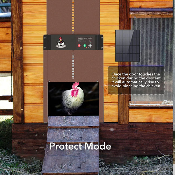 Solar Automatic Chicken Coop Door Opener (Light Sensor & Timer)