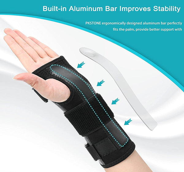 Wrist Splint for Carpal Tunnel -  Adjustable Compression Wrist Brace (Right & Left Hand)