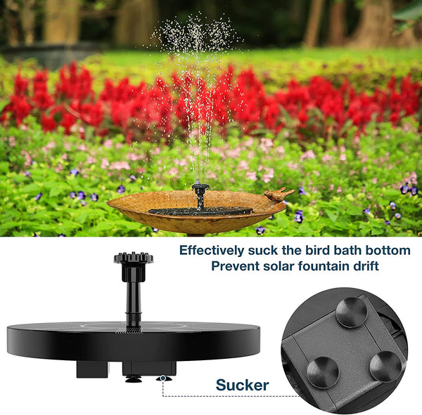 Solar Powered Outdoor Water Fountain Pump