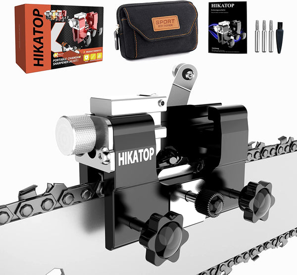 Chainsaw Chain Sharpening Jig - Easy Portable Crank Chainsaw Sharpener