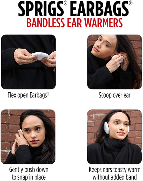 Earbags Ear Muffs Ear Warmers (2 Pack)