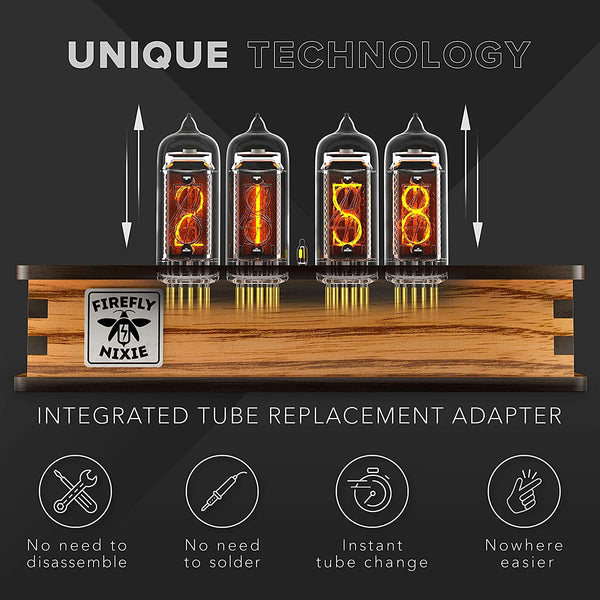 Nixie Tube Clock with Premium Gift Packaging