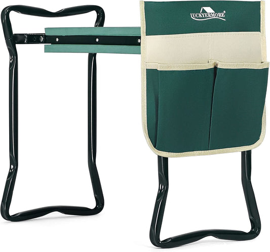 Garden Kneeler and Seat With Kneeling Pad