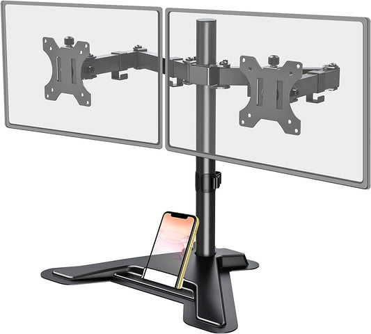 Dual Monitor Stand -  Mount Fits 2 Screens