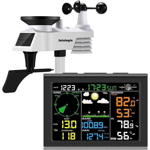 Wireless Weather Station with Outdoor Sensor, 8-In-1 Weather Station with Weather Forecast