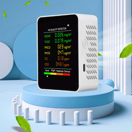 Carbon Dioxide Detector - 6In1 Air Quality Monitor CO2 Multifunctional