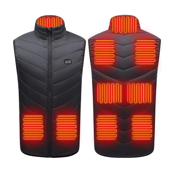 Heated Vest 9 Heating Zones with 10000Mah Battery Pack Electric Heating Vest